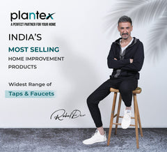 Plantex Designer Pure Brass High Neck Pillar Water Tap for Wash Basin/Single Handle Hot & Cold Basin Mixer (Black)-2