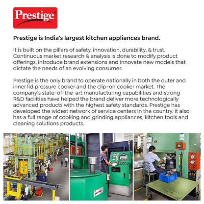 Prestige Cast Iron Concave Tawa, 250 mm (Black)