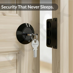 Plantex Heavy Duty Rim Locks for Main Door/Door Lock for Main Door with 4 Keys/Suitable for Inside Opening Wooden Door - Pack of 1 (Z-Black)-4