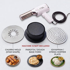 Summer Snow Porotta Extruder (No Machine) + Churro+idiyappam Mold | suitable for electric idiyappam machines