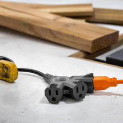 Philips EZGrip Outdoor Extension Cord with Multiple Outlets, 3 Prong Cord