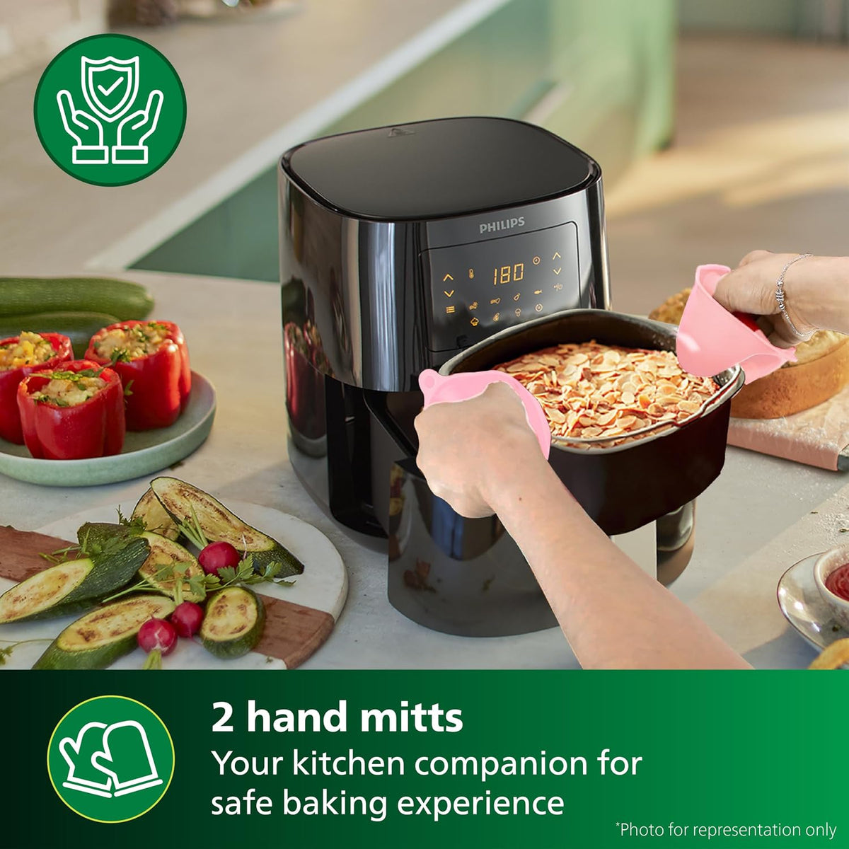 Philips Airfryer Combo Accessory Kit H D9855/01, Compatible with Extra Large Airfryer