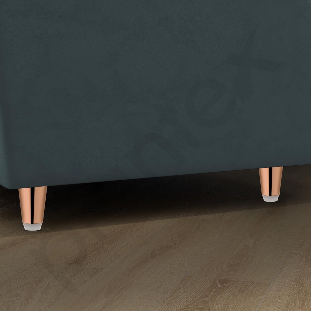 Plantex Heavy Duty Round 3 inch Spare Sofa Legs for Bed Furniture/Sofa Legs for Furniture Fitting/Table Legs/Sofa Leg Set of 2 pcs (Rose Gold) (Model APS-DTS-53)
