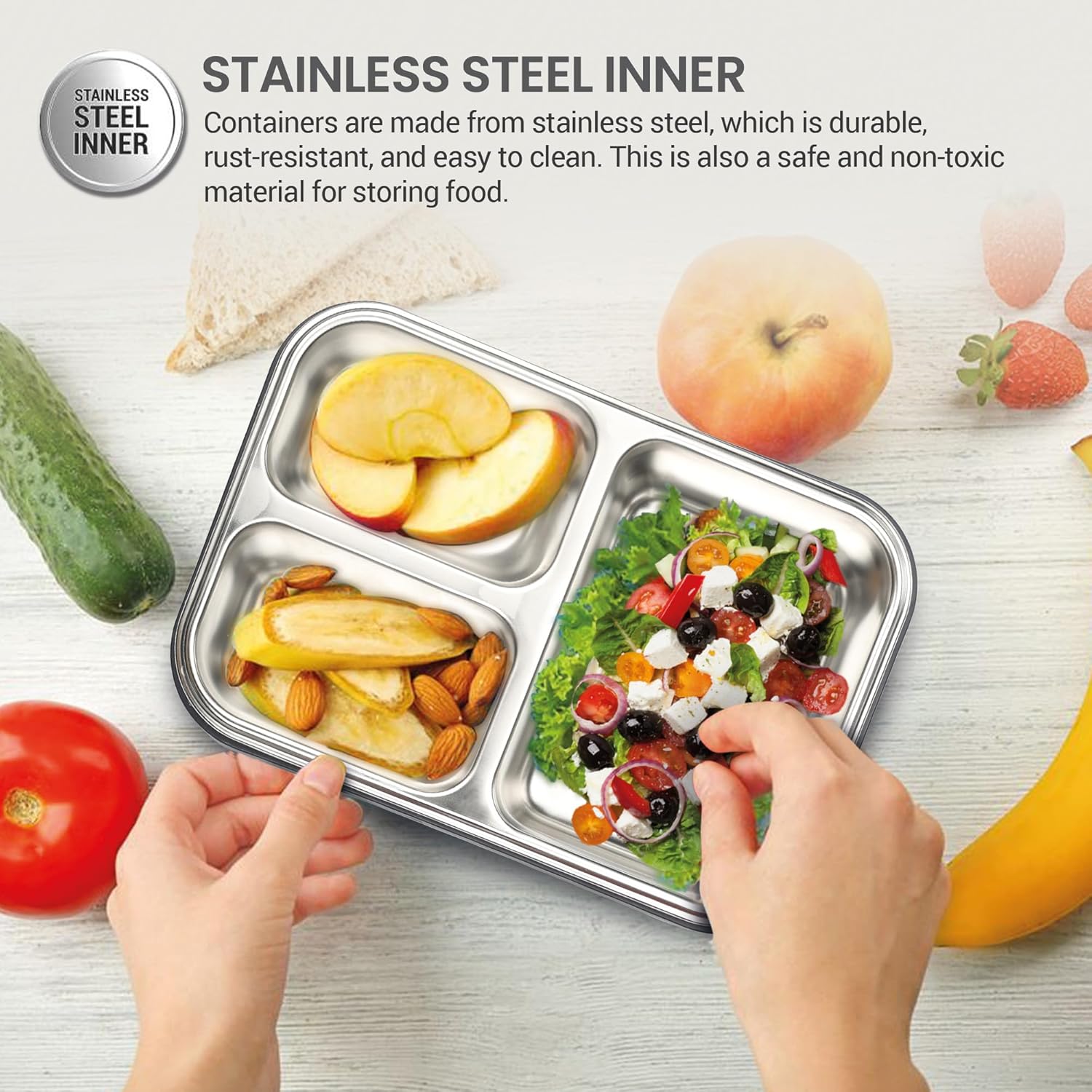 Fun Feast Lunch Box 3 Compartments (Milton)