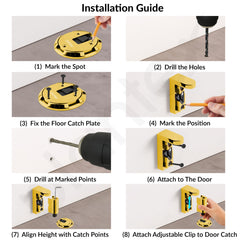 Plantex Door Stopper for Home/Floor Mounted Door Stoppers/Stopper for Hotel/Office/Stops for Door -Pack of 1 (PVD Gold)-6