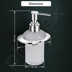 Plantex Pure Brass Liquid Soap Dispenser/Smero Hand Wash Dispenser for Kitchen/Shampoo Dispenser/Bathroom Accessories - Aqua (Chrome)-5