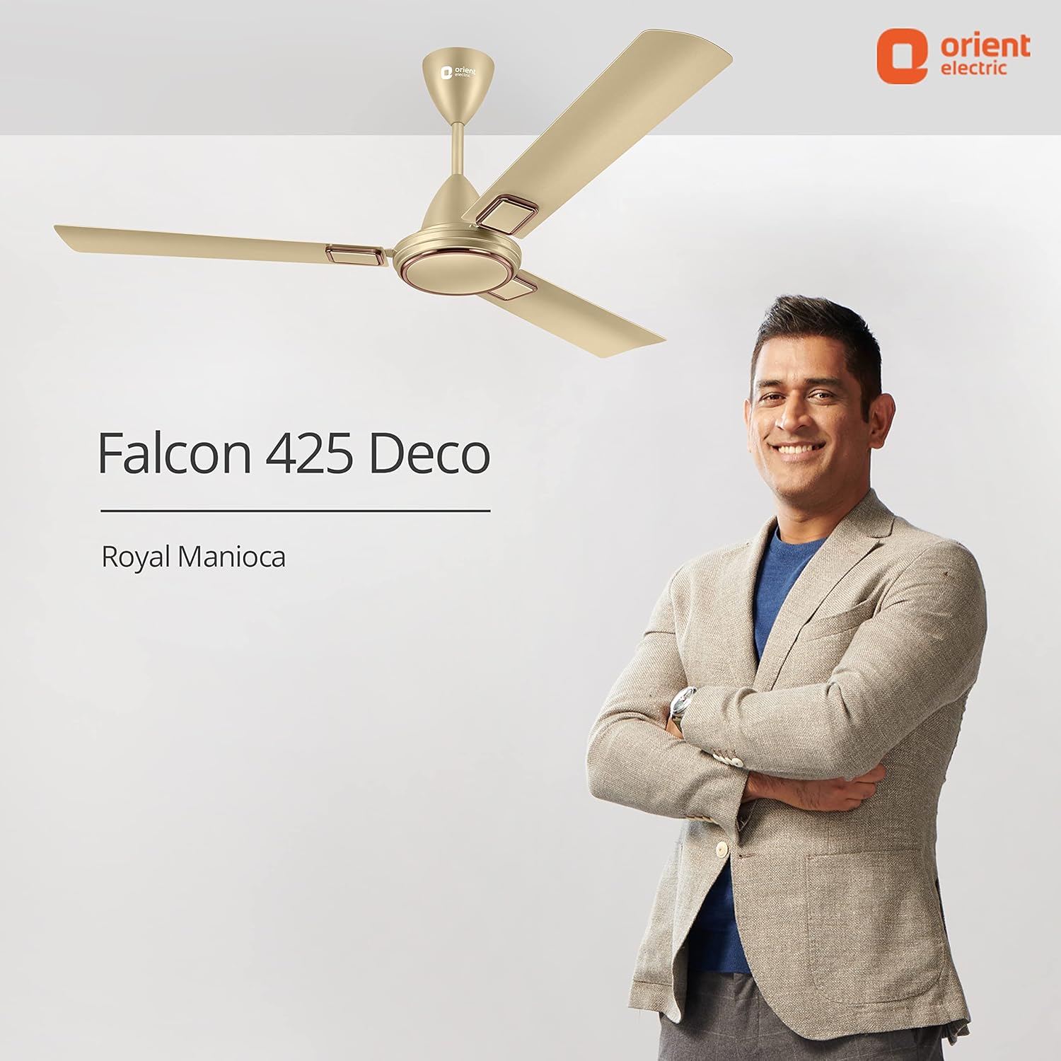 Orient Electric 1200 mm Falcon 425 Deco Ceiling Fan (Royal Manioca)