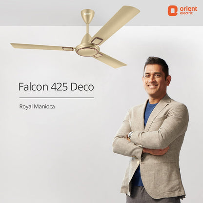 Orient Electric 1200 mm Falcon 425 Deco Ceiling Fan (Royal Manioca)