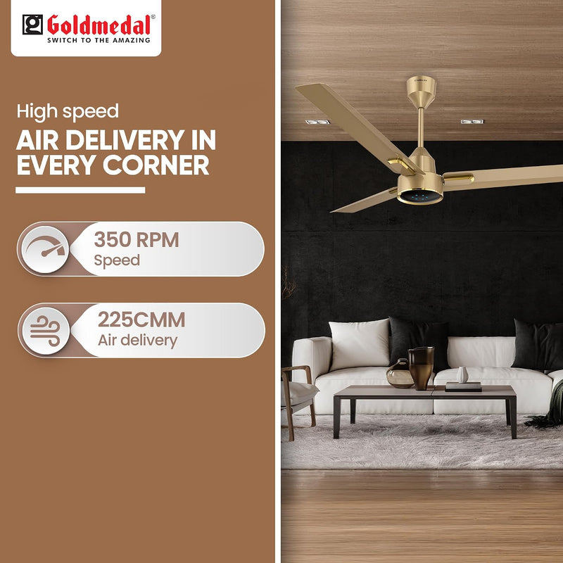 Goldmedal Opus Prime BLDC 1200 mm Ceiling Fan with Remote | 5 Star-4