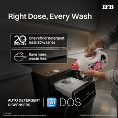 IFB 11 Kg 5 Star, Ai DOS, OXYJET, 9 Swirl Wash, Steam Refresh, Eco Inverter, WiFi, DeepClean® Fully Automatic Front Load