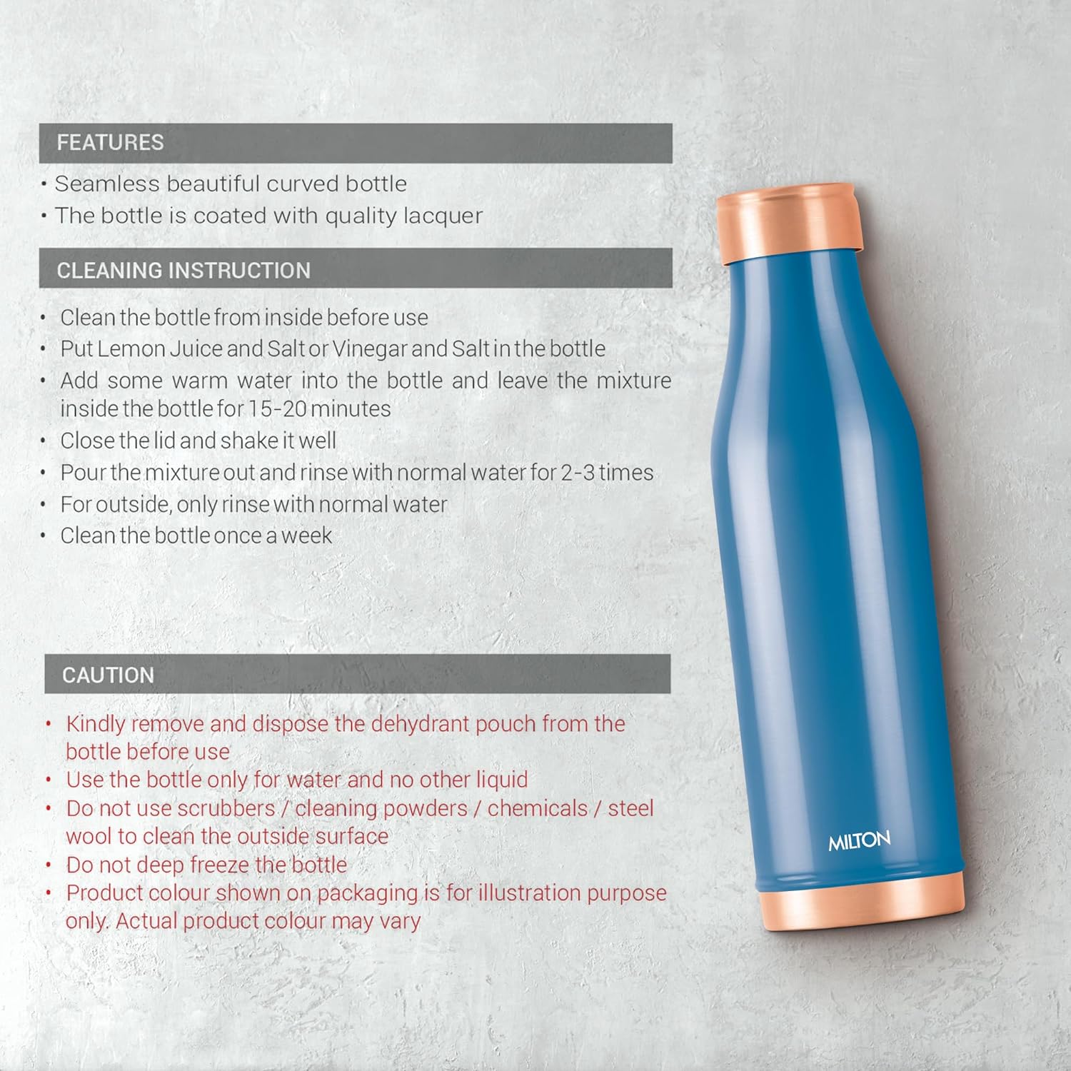 Copper Charge Color Bottle (Milton)