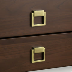 Plantex Drawer Kadi/2 Inch Chest Handle for Drawer/Square Cabinet Kadi/Pull-Push Small Kadi for Home/Office Drawer - Pack of 2 (SH-358, Brass Antique)-2