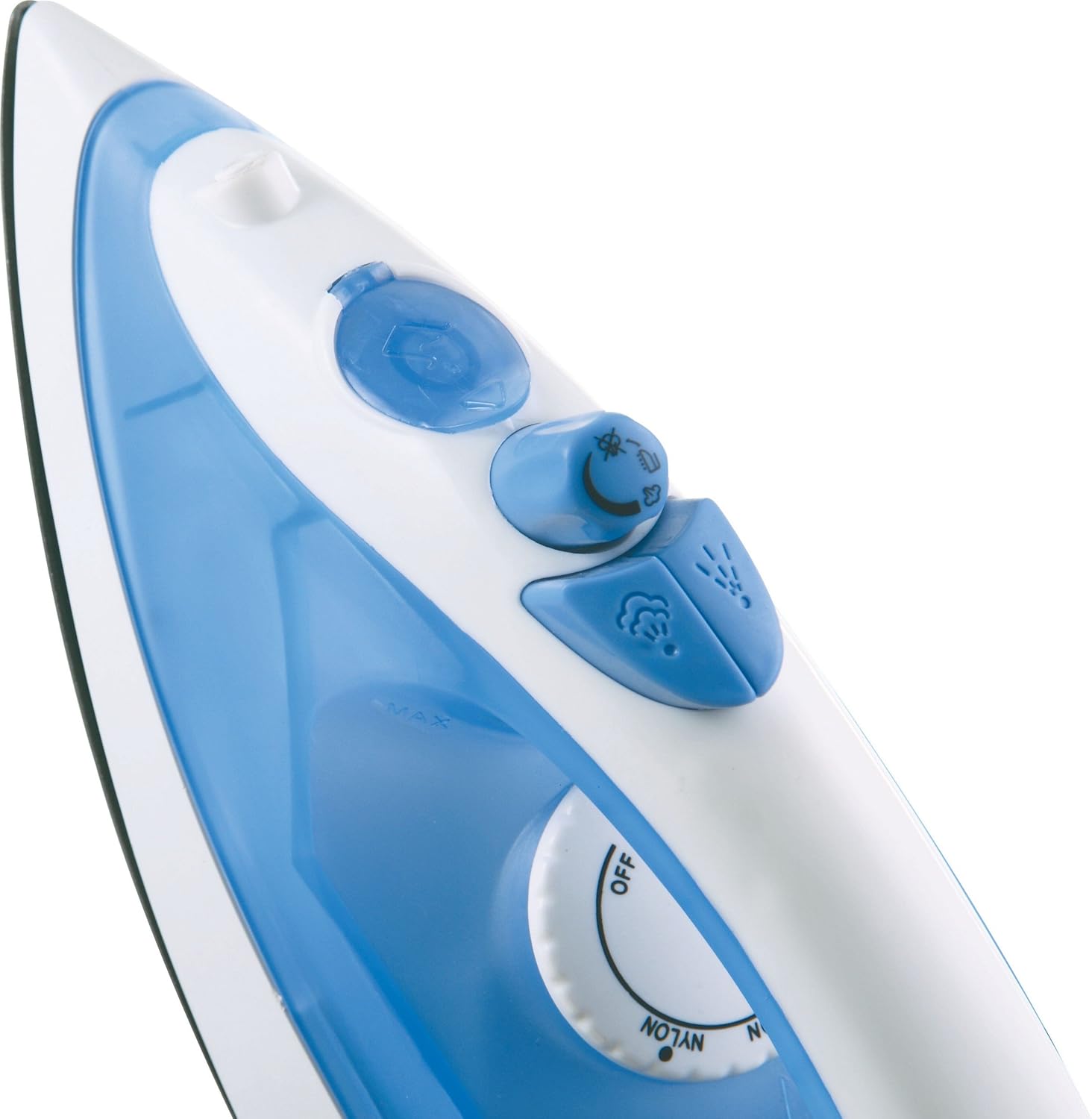 USHA Steam Pro SI 3713, 1300 W Steam Iron, Powerful Steam Output Up to 18 G/Min, Non-Stick Soleplate (White & Blue), 1300 Watts (Pack of 2)