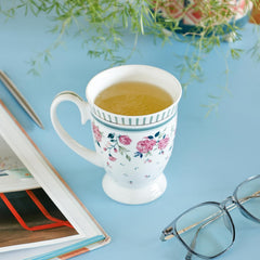 Magique by The Wishing Chair x ClayCraft : Portrait of a Rose Ceramic Coffee Mug – 300 ml | Handcrafted Floral Design Cup | Elegant Lightweight Tea Mug | Dishwasher Safe | Ideal Gift for Loved Ones