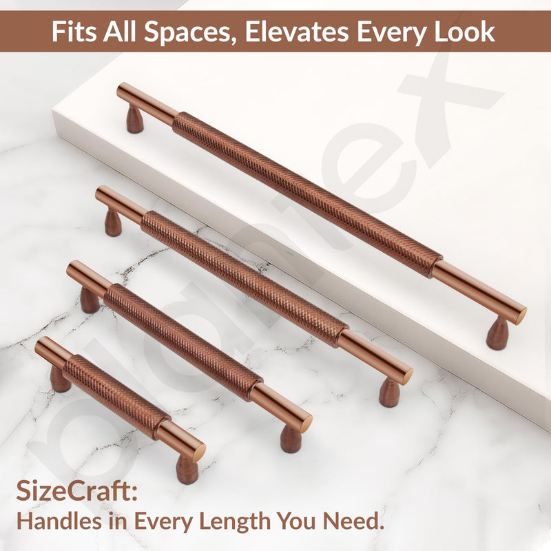 Plantex Cabinet Handle/Kitchen Cabinet Door Handle/Wardrobe/288 mm Cupboard Handle/Door Pull-Push Handle for Home/Office - Pack of 2 (Rose Gold) (Model APS-DTC-3910)-6