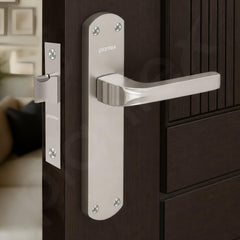Plantex Heavy Duty Bathroom Door Lock/Mortise Handle Lock/8inch Keyless Plate Handle Set for Home/Bathroom/Store Room/Balcony/Office with Baby Latch (8132- Matt)-2