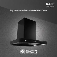 Kaff ASHPRO (SUPER) DHC 60cm Auto Clean Kitchen Chimney | 1450 m³/h Suction | Filterless Dry Heat Technology | Gesture &