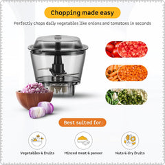 Atomberg Zenova Mixer Grinder | Unique Coarse Mode for Silbatta-like Texture | Intelligent BLDC Motor | Safety Features | 4 Jars including Chopper | Hands-Free Operation (Sand Grey)