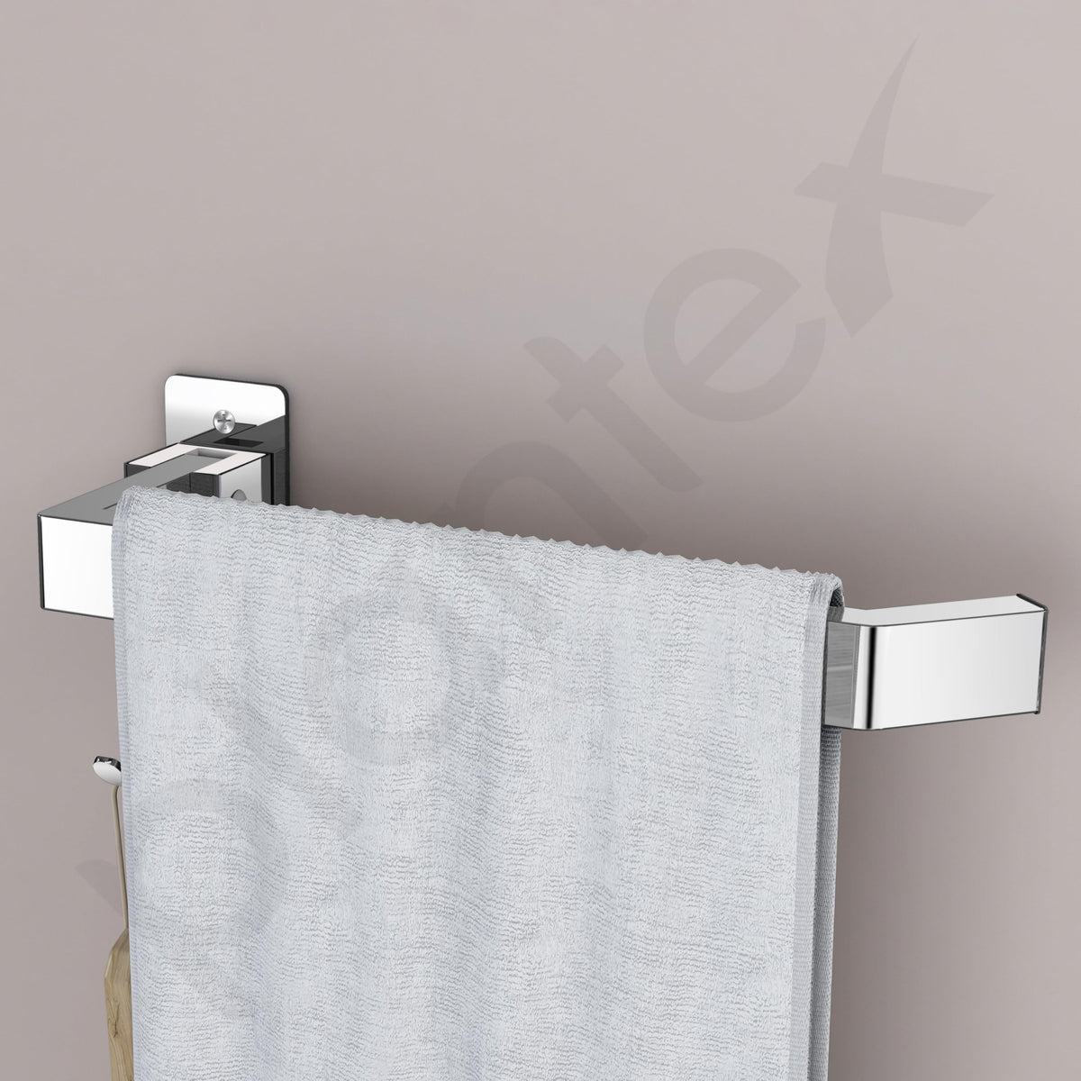 Plantex Stainless Steel Folding Towel Ring for Wash Basin/Towel Hanger for Washbasin/Towel Holder/Bathroom Accessories (Chrome)-5