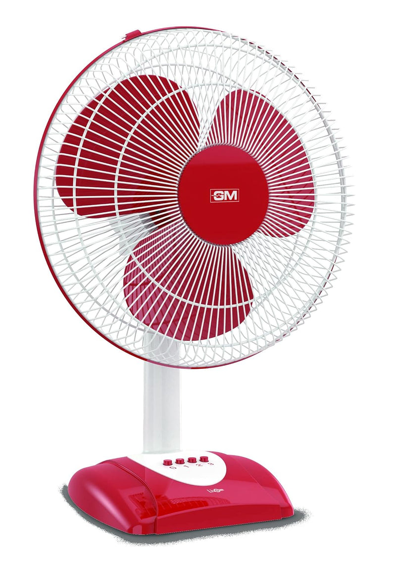GM Livo Plus 400 mm NS Table Fan (Burgundy)-1