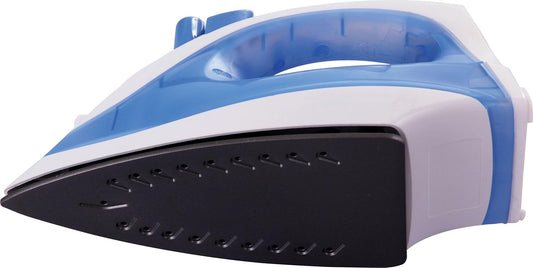 USHA Steam Pro SI 3713, 1300 W Steam Iron, Powerful Steam Output Up to 18 G/Min, Non-Stick Soleplate (White & Blue), 1300 Watts (Pack of 2)