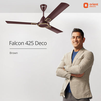 Orient Electric 1200 mm Falcon 425 Deco Ceiling Fan (Brown)