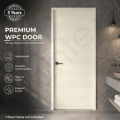 Plantex WPC Doors for Home (25 mm - Thickness)/Waterproof Bathroom Door/2.25x6.75 Feet Wooden Finished Door for Office/Balcony/Kitchen, Density-550 (27x81 inch)-3