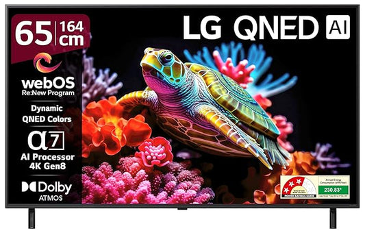 LG 164 cm (65 Inches) QNED 8AA Series 4K Ultra HD Smart webOS QNED TV 65QNED8AA6A