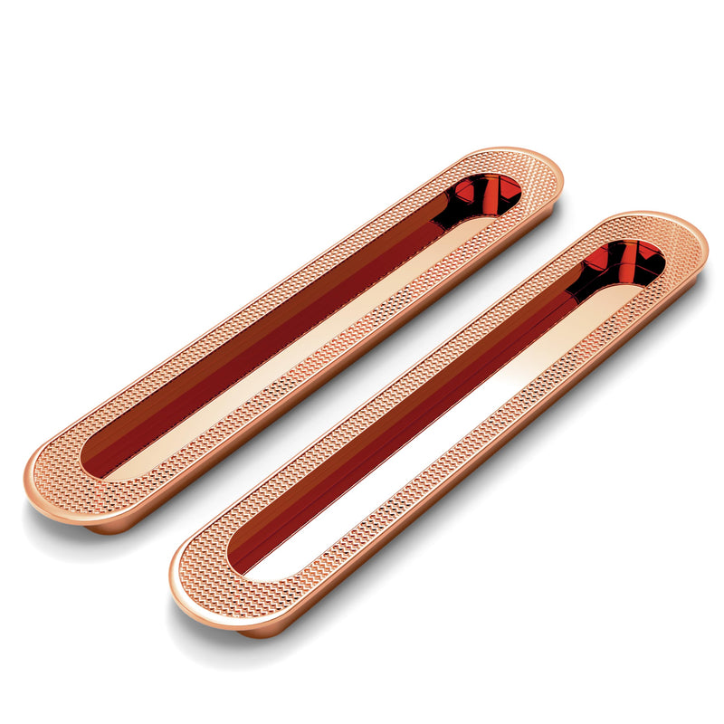 Plantex Sliding Door Handle/Concealed Handle for Sliding Door/224mm Concealed Handle for Wardrobe/Kitchen Cabinet - Pack of 2 (Rose Gold) (Model APS-DTC-3770)-1