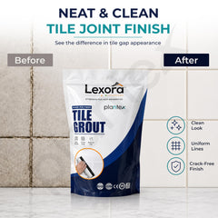 Plantex Lexora Premium Tile Grout/Waterproof Tile Gap Filler for Kitchen & Bathroom Wall Tiles Joint Filler/Crack Resistant/Chemical Resistant/Stain Resistant 1 kg (Ivory)-5
