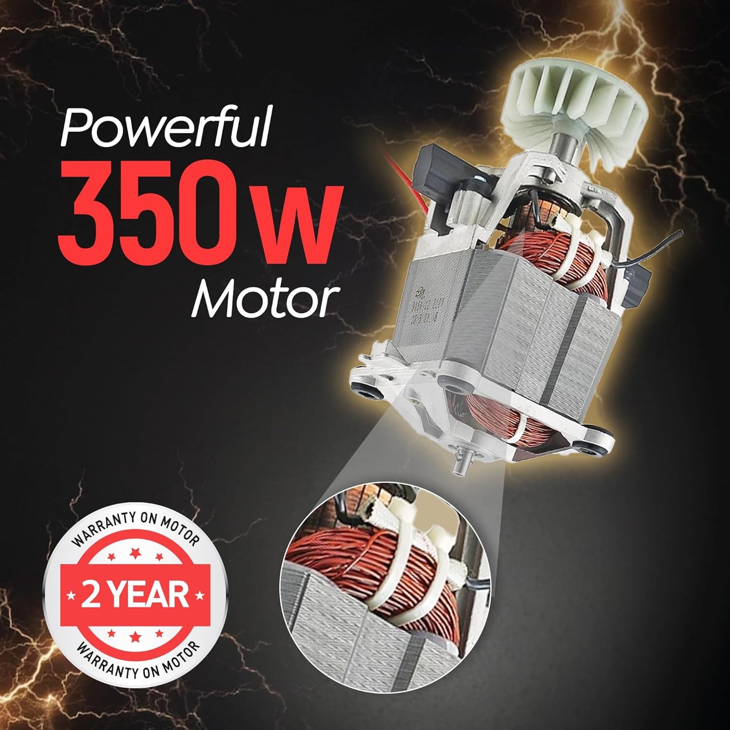 Prestige Nutri-Mix 2.0, 350W Mixer Grinder with 2 Multipurpose Jars | Compact Design | Dual Safety Interlock System | Extra Lids for Storage | Black & Grey