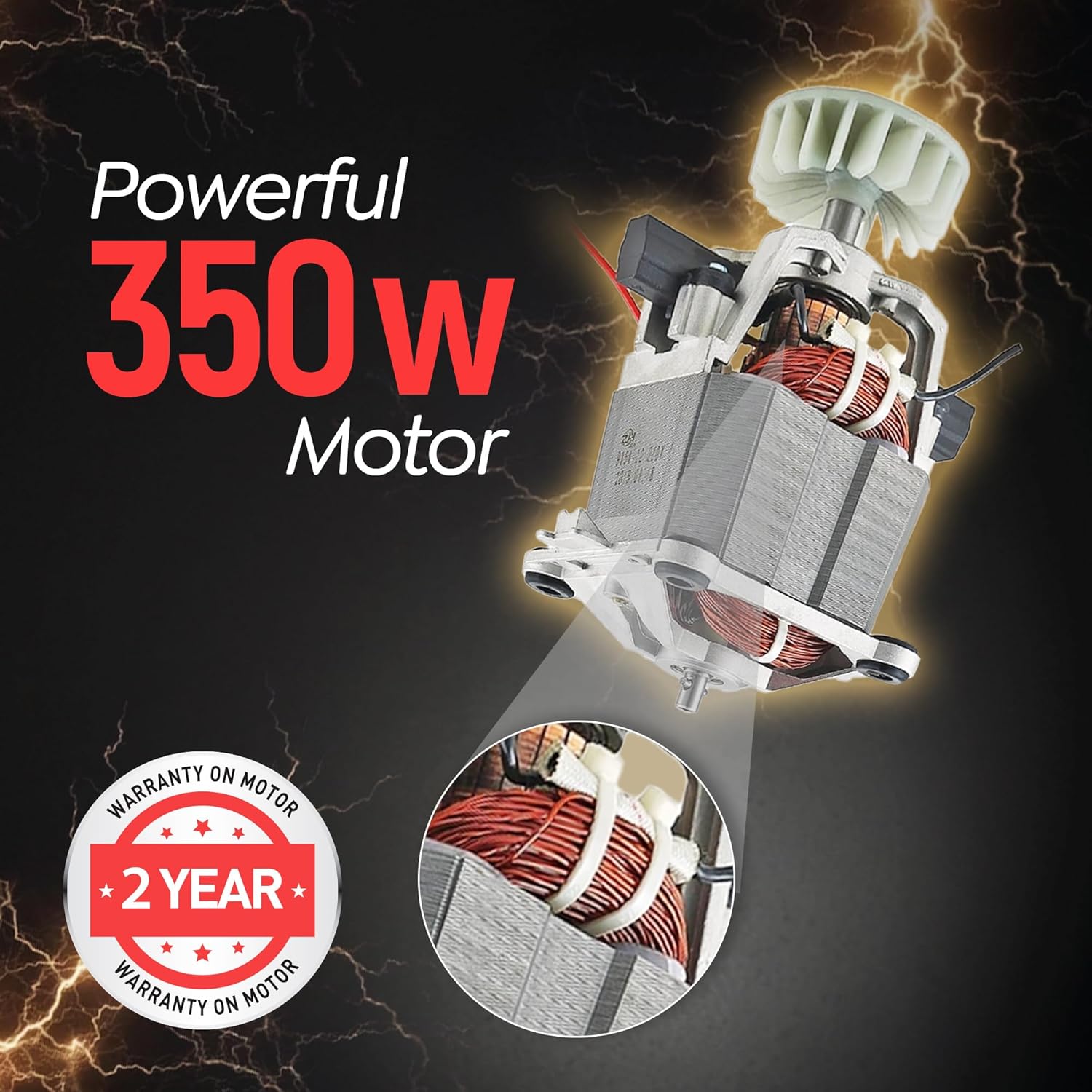 Prestige Nutri-Mix 2.0, 350W Mixer Grinder with 2 Multipurpose Jars | Compact Design | Dual Safety Interlock System | Extra Lids for Storage | Black & Grey