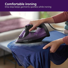 PHILIPS Plastic Domestic Appliances Steam Iron Dst5030/80 2400 Watts Quick Heat Up with Up to 45 G/Min Steam 180 G Steam Boost Steamglide Plus Soleplate Vertical Steam