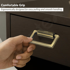 Plantex Rajwadi Drawer Kadi/3.5 Inch Drawer Handle/Pull-Push Kadi for Home/Office Cabinet - Pack of 3 (Brass Antique)-6