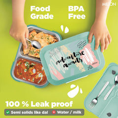 Bravo 2 Steel Thermoware Lunchbox (Milton)