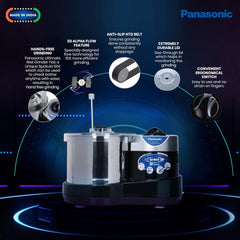 Panasonic Plastic Mk-Gw200 Super Wet Grinder (Black)