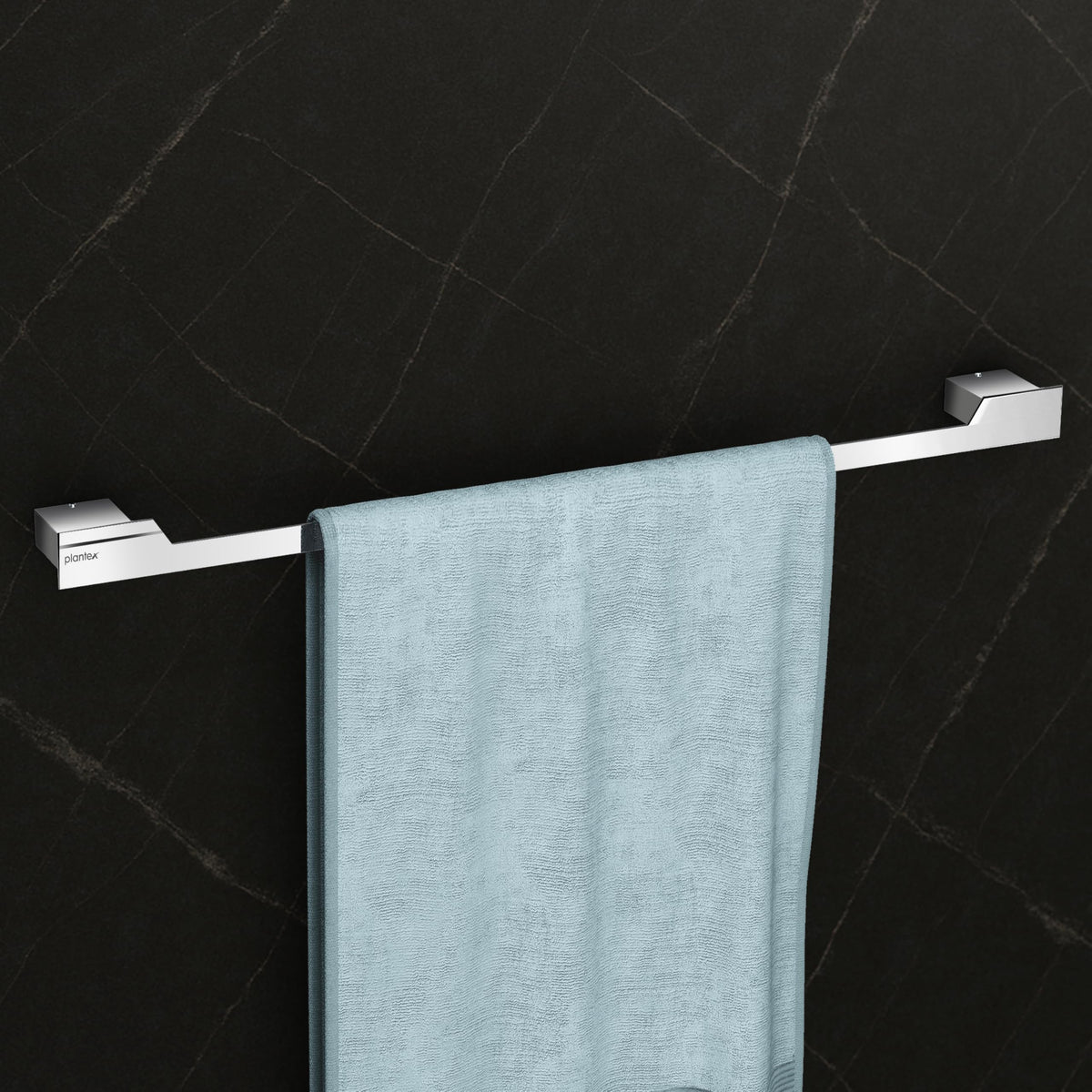 Plantex Towel Rod for Bathroom/304 Grade Stainless Steel Towel Hanger/24 inch Towel Holder/Bathroom Accessories - Pack of 1 (Tesla - 2704, Chrome)-1