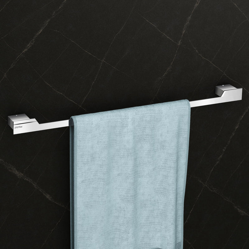 Plantex Towel Rod for Bathroom/304 Grade Stainless Steel Towel Hanger/24 inch Towel Holder/Bathroom Accessories - Pack of 1 (Tesla - 2704, Chrome)-1