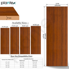 Plantex WPC Bathroom Doors(25 mm,Thickness)/Termiteproof Doors for Bathroom/2.5x6.75 Feet Wooden Finished Door for Home/Balcony/Office/Kitchen,Density-600(30x81 inch,21.5 kg,Classic Wooden),Brown-4