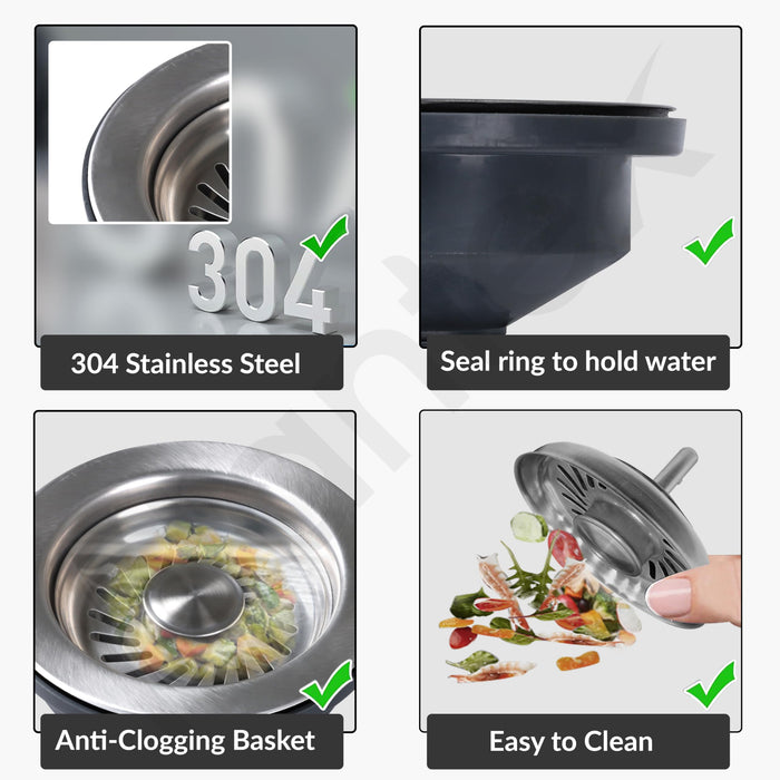 Plantex Coupling for Kitchen Sink/304 Grade Stainless Steel Waste Coup ...