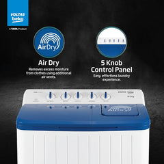 Voltas Beko, A Tata Product 8.5 Kg 5 Star Semi-Automatic Top Loading Washing Machine (WTT85UHA/OK5I0I0W01, Blue, Air Dry & Pulsator wash technology)-4