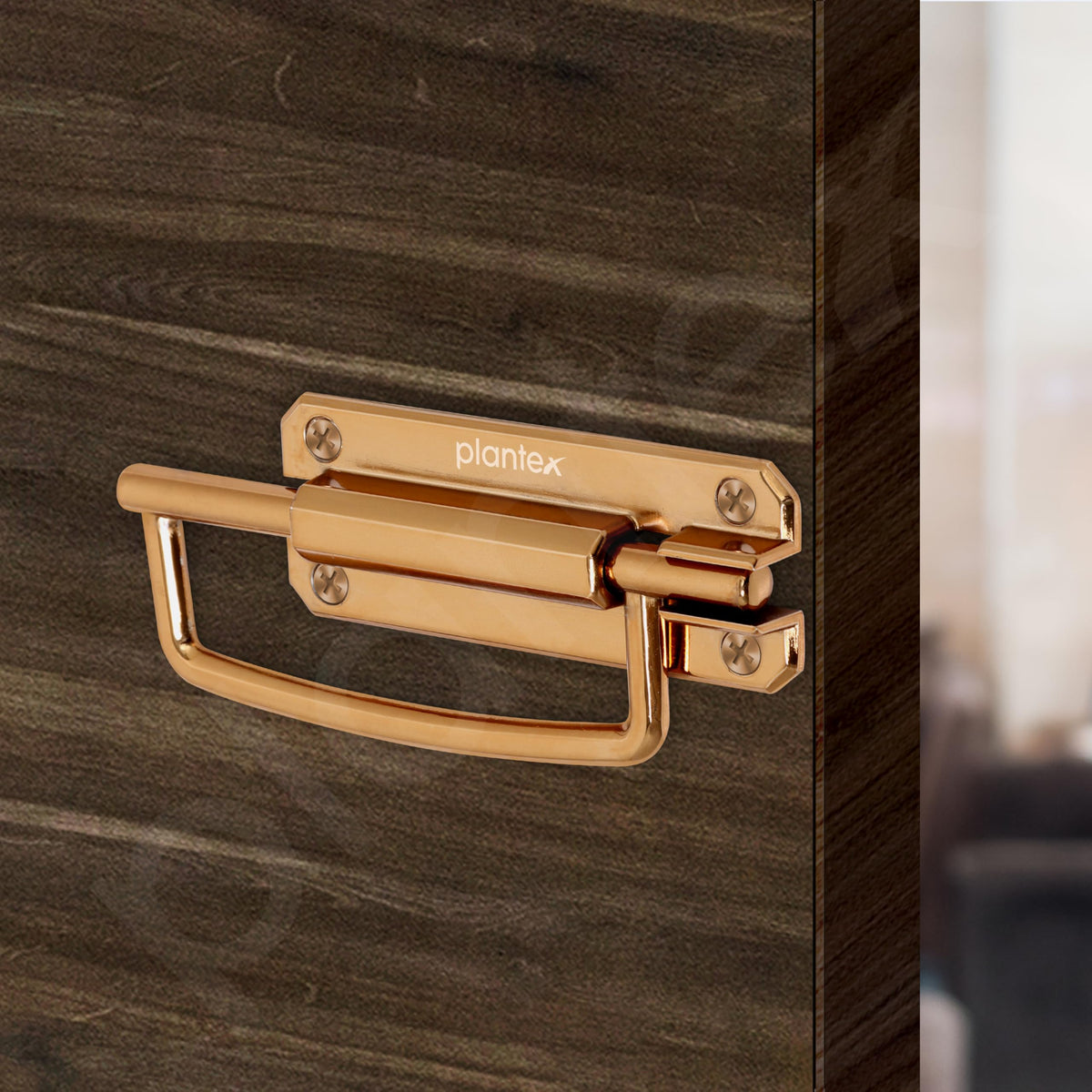 Plantex Door Stopper/5 Inch Baby Latch Kadi/Door Latch for Bathroom/Door Lock for Home/Office Doors - Pack of 1 (Rose Gold)-6