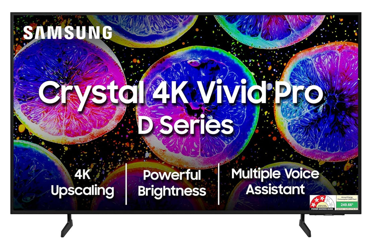 Samsung 163 cm (65 inches) D Series Brighter Crystal 4K Vivid Pro Ultra HD Smart LED TV UA65DUE77AKLXL (Black) (UA65DUE77BKLXL)-1