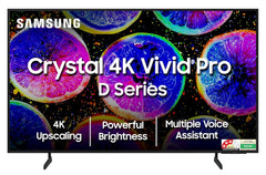 Samsung 163 cm (65 inches) D Series Brighter Crystal 4K Vivid Pro Ultra HD Smart LED TV UA65DUE77AKLXL (Black) (UA65DUE77BKLXL)-1