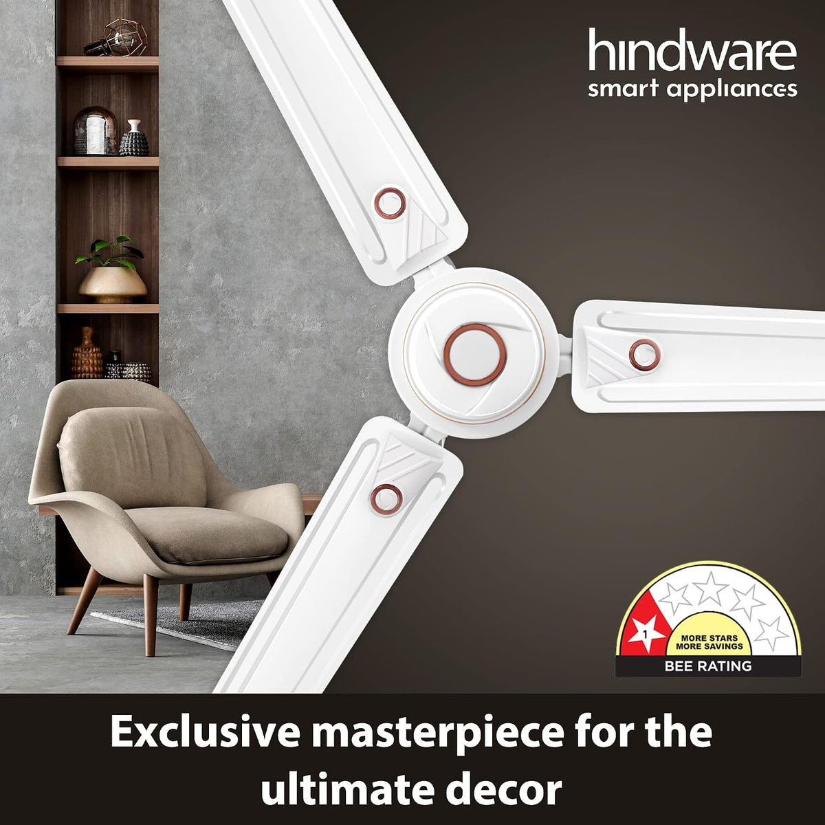 Hindware Caeli 1200 mm Star Rated Ceiling Fan