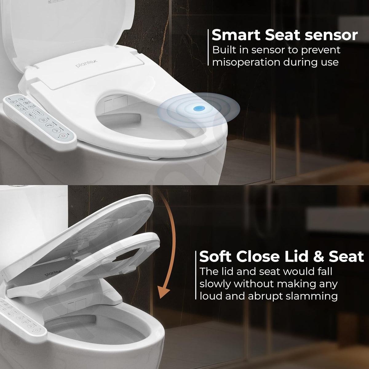Plantex Smart Commode for Toilet/One Piece Commode with Smart Toilet Seat/Floor Mount Toilet - S Trap (White)-3