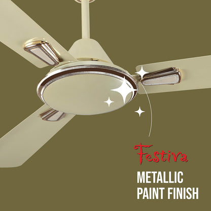 Havells Festiva 1200mm Dust Resistant Ceiling Fan (Pearl Ivory)