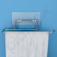 Plantex Self Adhesive Stainless Steel Towel Holder/Towel Hanger/Towel Ring for Bathroom/Napkin Holder/Bathroom Accessories - Pack of 1 (Chrome)-4