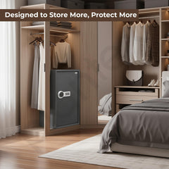 Plantex Digital Safe locker Box/106 litre Large Safe Locker for Home/Electronic Safety Locker with Master & User Dual Code Access with Emergency Key/Tijori Box/2 Years Warranty By Plantex (Grey)-3