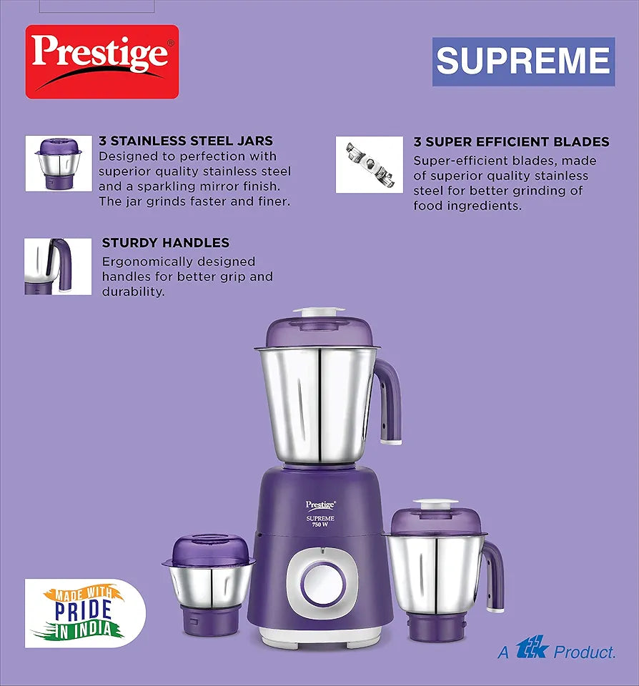 Prestige Supreme Mixer Grinder 750 W